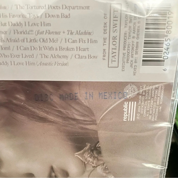 TTPD - Taylor Swift Tortured Poets Department CD Accoustic But Daddy I Love Him - Picture 3 of 4